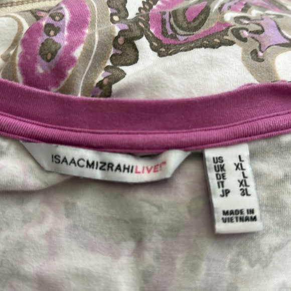 ISAAC MIZRAHI LIVE V neck Tunic - Picture 3 of 4